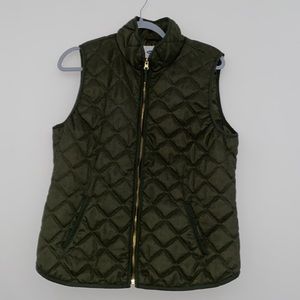 Old Navy, Women Vest Size Large, Gold metal zipper, two pockets